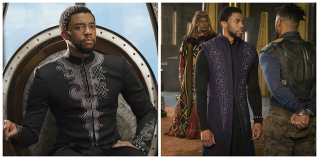 Chadwick Boseman as T’Challa in Black Panther